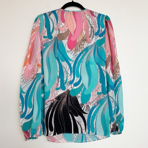 Kobi Halperin Anya 100% Silk Blouse Size Medium - Picture 4 of 13
